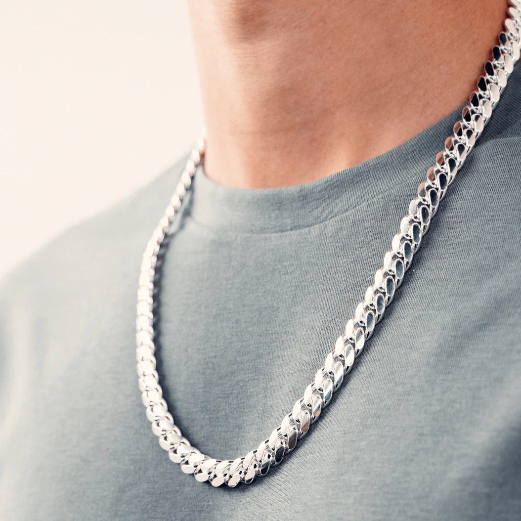 Silver Men's Chain with free Bracelet