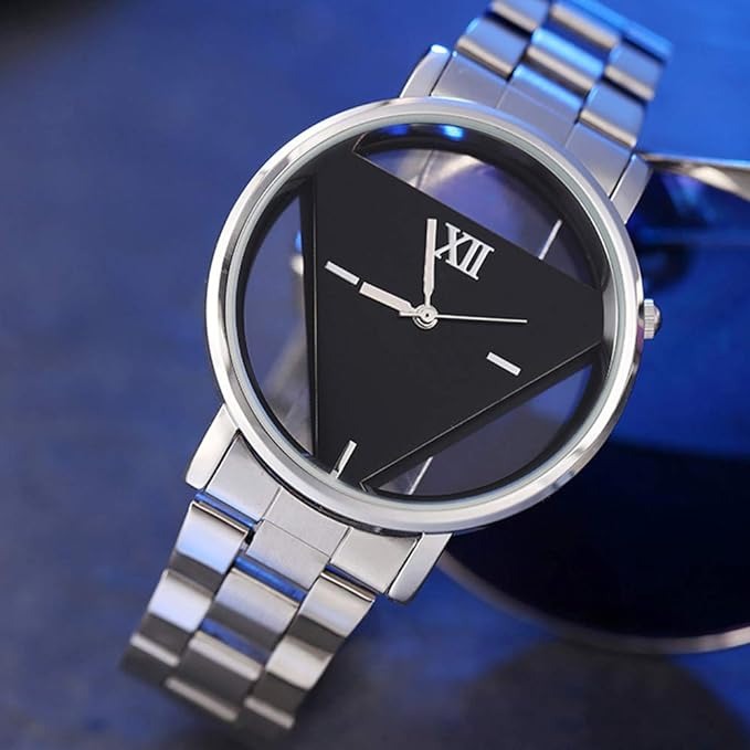 New Luxury Transparent Stainless Steel Wrist Watch For Men