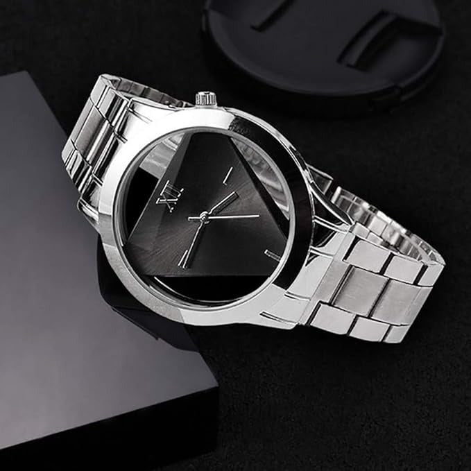 New Luxury Transparent Stainless Steel Wrist Watch For Men