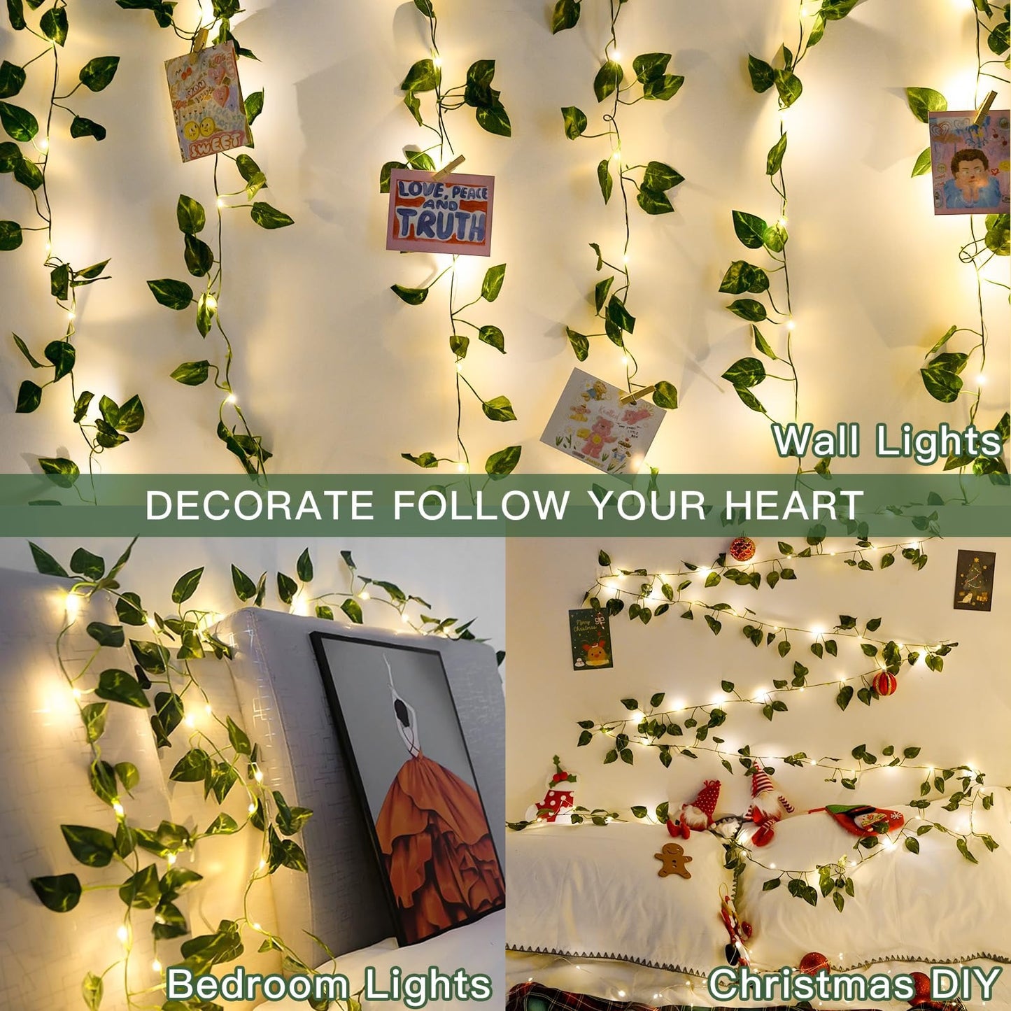 Suddus Vines with Light for Bedroom