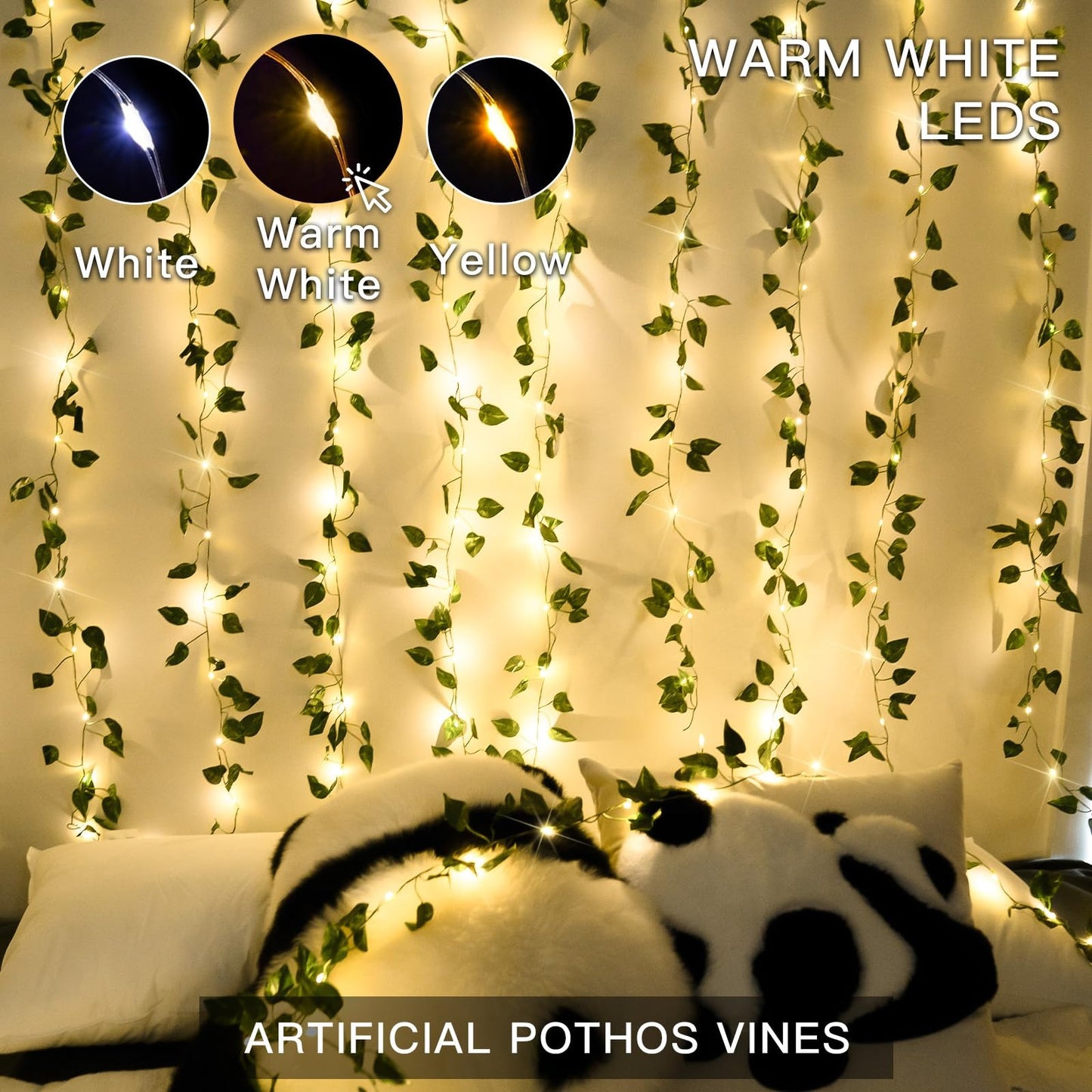 Suddus Vines with Light for Bedroom