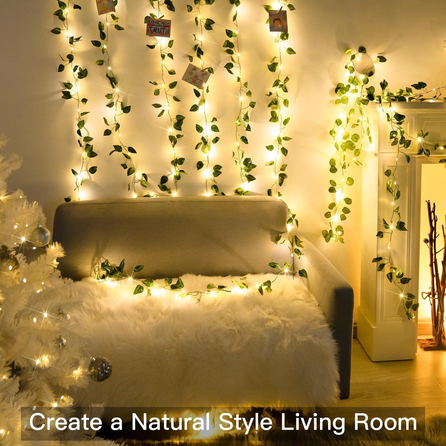Suddus Vines with Light for Bedroom