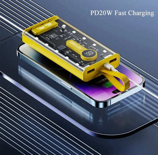 Transparent 20000mAh Power Bank