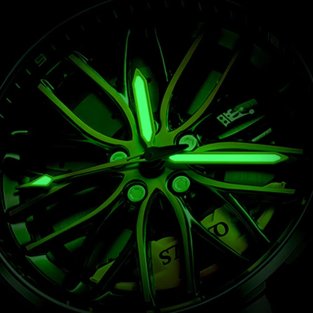 3D Car Wheel Moving Watch