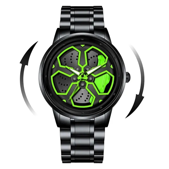 Rotating Wheel Dial Watch for Men