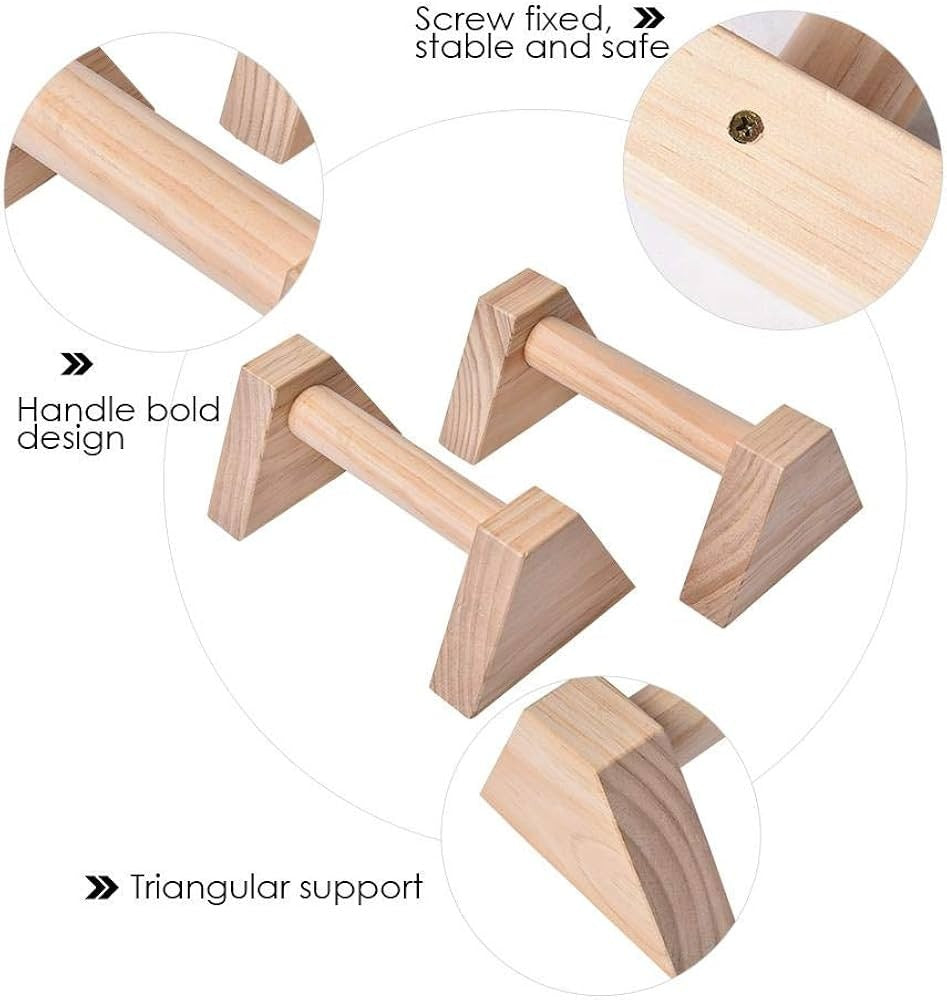 Wooden Parallettes for Calisthenics