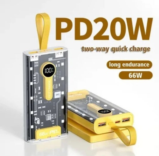 Transparent 20000mAh Power Bank