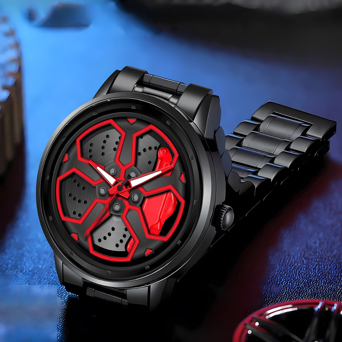 Rotating Wheel Dial Watch for Men