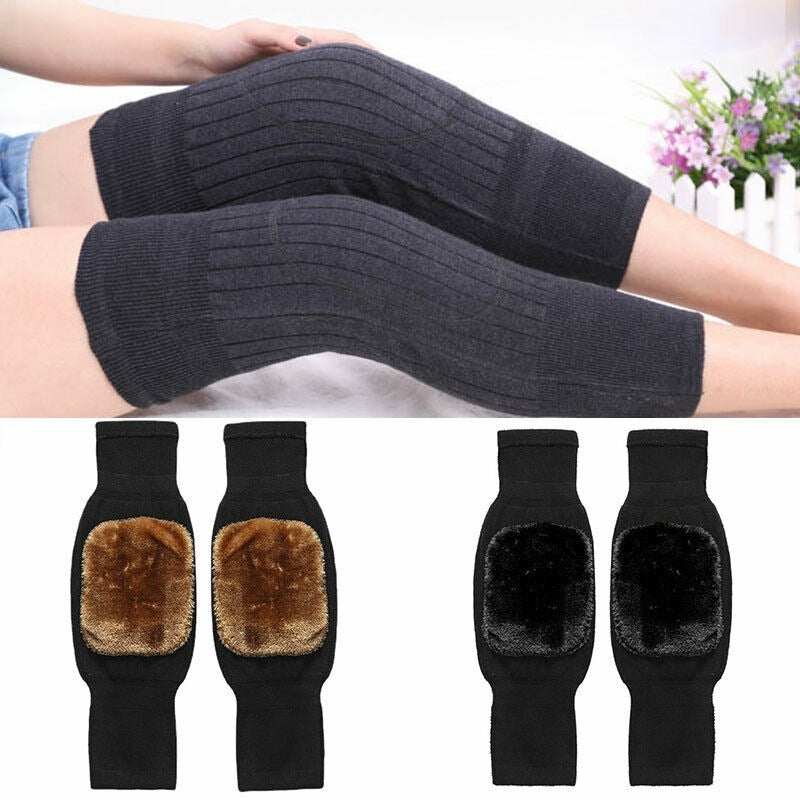 1 Pair of Cashmere Leg Warmers with Fleece Lining