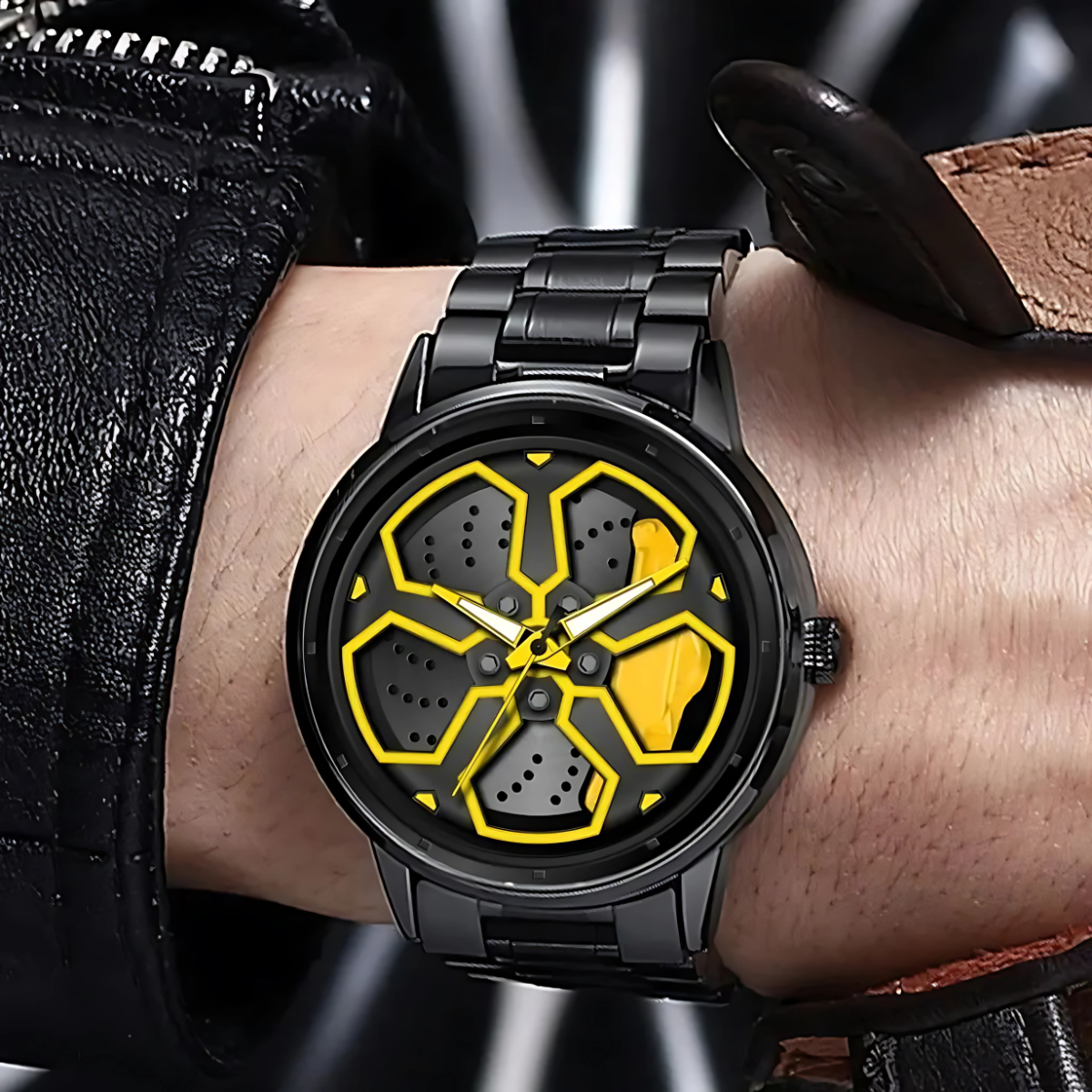 Rotating Wheel Dial Watch for Men