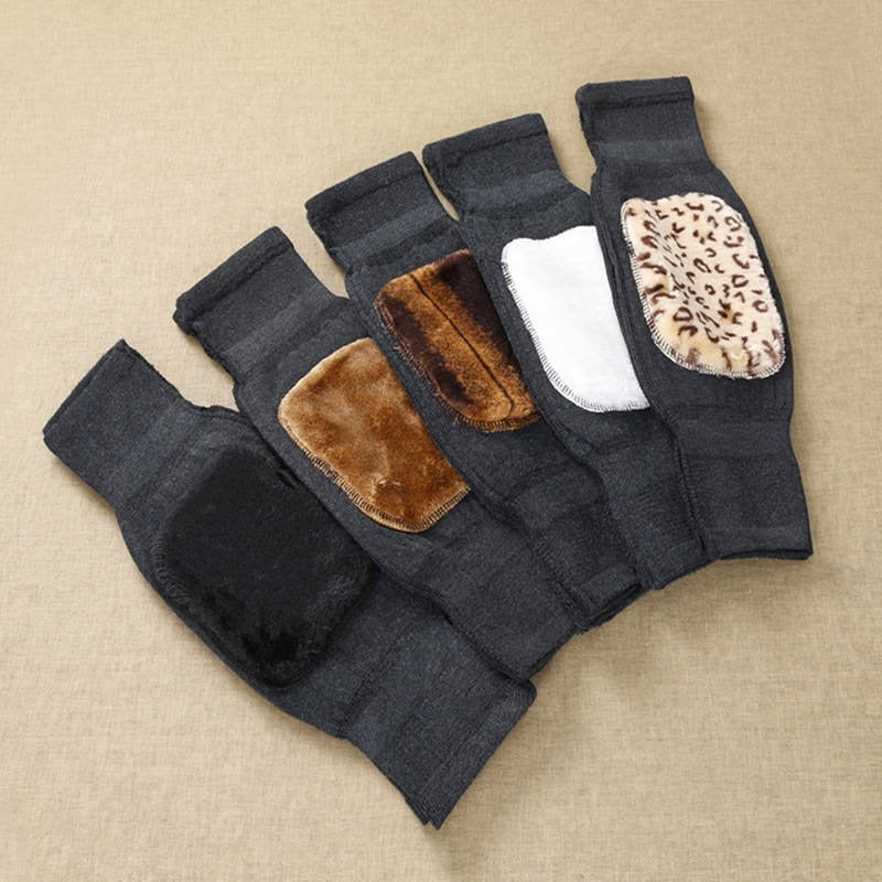 1 Pair of Cashmere Leg Warmers with Fleece Lining